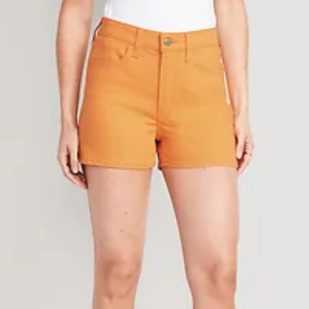 Old Navy Women's Orange Jean Shorts